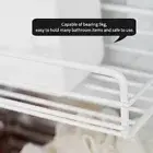 Metal Wire Punch- Wall Hanging Mounted Spice Rack Storage Shelf Basket 1