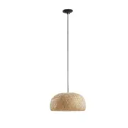 INK+IVY Astrid Farmhouse Iron Rattan Pendant Light Fixtures for Kitchen Islan...