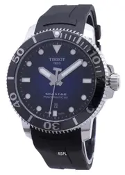 Tissot T-Sport Seastar Powermatic 80 Swiss Made Blue Dial Analog 300M Mens Watch