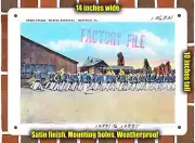METAL SIGN - Virginia Postcard - Dress Parade, 'Marine Barracks,' Quantico, Va.