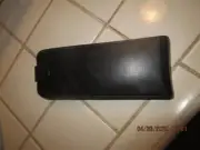 STAINLESS-STEEL FLASK AND CIGAR HOLDER WITH BLACK CASE