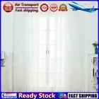 LF# Star Print Tulle Curtains Window Drapes Sheer Purdah for Home Living Room