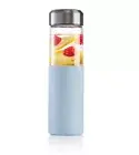 Tupperware Aquananda Glass Drink Bottle Blue or Gray New