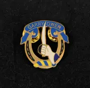 7th Cavalry Regiment Garry Owen Unit Crest DUI Hat Lapel Tie Pin, Large 1-1/4"