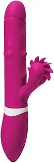 Doc Johnson Ivibe Select Iroll Silicone Rabbit-Style Vibrator Pleasure Beads, Pink, 1 Count