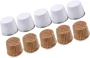 STOBAZA Bottle Stopper Wooden Cork Plug Safe Tasteless Straight Cork Replacement Parts for Bottles