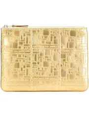 'Embossed Logo' purse One size Nude