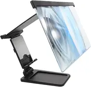 Phone Screen Magnifier Phone Holder Stand Cell Phone Magnifier Phone Accessories for Teens Mobile Phone Support Navigation Mobile Phone Stand Tablet Phone Stand Black Plastic