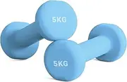 Li Fitness Dumbbell Non Slip Neoprene Home Gym Fitness Exercise Workout Training with Soft-Touch Grip Hand, Available in 1/2/3/5kg Pairs