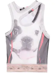 [Ottolinger] mesh tank top S Neutrals