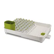 Joseph Joseph Expandable 52.7cm Dish Drying/Drainer Rack White w/ Cutlery Holder