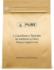 Pure Original Ingredients L-Carnitine L-Tartrate (8oz) Powder, Amino Acid Supplement, Lab-Verified
