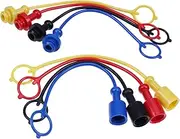 JZGRDN 8PK Hydraulic Quick Coupler Dust Cap & Plug Set Compatible with 1/4" John Deere 54D 60D 1023E 1025R 1026R 2025R 2026R 2032R 2036R 2038R 2305 2320 2720 2520 120R D120 D160 H120 H160 H165 X950R