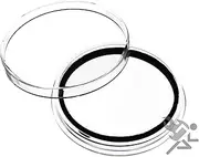 (5) Air-tite X44mm Black Ring Ring Coin Holder Capsules for 1.75" Military Challenge Coin and 1oz Silver Lunar Series 2