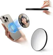 Universal Magnetic Selfie Mirror for Phone Back Camera Universal Phone Selfie Mirror Replacement for 15/14/13/12 Android Phone Video Selfie Vlog Black