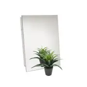 16X24" Recess Glass Mirror Vanity Bathroom Medicine Cabinet Aluminum Frame