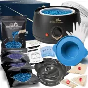 Complete Home Waxing Kit, L1 Hard Wax Warmer for Hair Removal, Brazilian Biki...