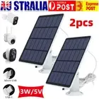 2PCS 3W Solar Panels for Eufy Eufycam Cam E/2C/E/2 Wall Mount Cable Power