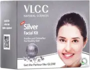 VLCC Silver Facial Kit Detoxifies & Purifies Skin Tissues & Restore The Natural