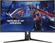ASUS ROG Strix XG32VC Curved Gaming Monitor 31.5 Inch WQHD (2560 x 1440), 170Hz (Above 144Hz), 1ms, Extreme Low Motion Blur Sync, 125% sRGB, FreeSync Premium Pro, DisplayHDR 400, USB Type-C, Black