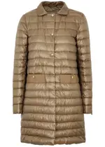 Herno Ultralight Quilted Shell Coat - Camel - 42 (UK10 / S) 42 (UK10 / S)