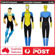 Invincible Mark Grayson Cosplay Costume Mens Book Week Halloween Jumpsuit Outfit