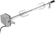 VRAXO BBQ Rotisserie Spit with Professional Motor Steel 900 mm -2.63KG,42244