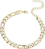 COLLBATH Gold Plated Anklet Delicate Female Anklet Ankle Chain for Women Foot Jewelry