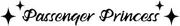 Passenger Princess Sticker Car Window Rearview Mirror Stickers Vinyl Truck Window Windshield Decal Funny Girl Car Accessories Car Mirror Decal