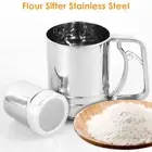Flour Sifter Stainless Steel Fine Mesh Baking Sifter Double Layers Sieve Sigup