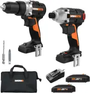 Nitro 20V Brushless 1/2" Hammer Drill Cordless and 1/4" Cordless Impact Driver C