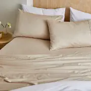 Egyptian Luxe Sheet Set Natural Single Size 180X260cm by MyHouse-Single