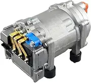 A/C 12V 24V Electric Compressor Set Electric Compressor Compatible Compatible for Car Truck Bus Tractor Shop Automobile Aircon(12V Integral compres)