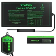 VIVOSUN 25x52CM Seedling Heat Mat Temperature Thermostat Tray Propagation Seed