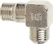 Elbow Pipe Fitting 90 Degree Connector, Air Pump Connection Bend Zinc Alloy G1/4 M14 Male Thread Angle Elbow for Secure Pipe Connection - Ideal for Air Compressors and Pumps