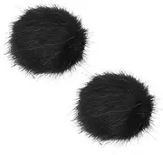 Create idea 2Pcs Microphone Lavalier Windproof Plush Cover Mic Cover 2x Plush Cover Clips Compatible with Rode Wireless Pro, GO II Wireless Microphone System Short-hair Style
