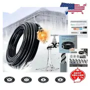 10 Ft Power Cord Heat Cable - Flexible 85 Ft Solution for Pipe & Roof Protection