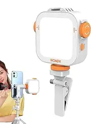 LED Phone Light | Adjustable Video Conference Lighting Portable Selfie Light | Lightweight LED Camera Light LED Video Light for Mobile Phone Laptop
