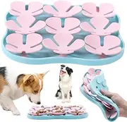 Slow Feeding Food Mat for Dog Wet Food Lick Mat Pad with Suction Cup Pet Slow Feeder Fun Interactive Dog Puzzles Mat Encourages Natural Foraging Skill for Dogs and Cats