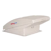 Maxxfan Deluxe with Rain Dome, Thermostat, Power Lift & Remote - WHT.00-07000KIA