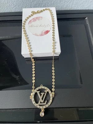 Idlewild Jewelry Co. Monogram Vintage Pendant W/ Necklace 1980 Circa( Brand New)