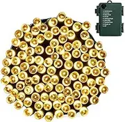 Marchpower Battery Operated Christmas Tree Lights Warm White, 40m 300 Led Fairy String Lights Timer Outdoor Indoor for Xmas Garden Gazebo Pergola Festive Wedding Birthday Patio(Battery not Included)