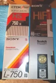 Beta Video tapes New Blank X3 + Scotch Head Cleaning Video Tape. Sony- TDK L750