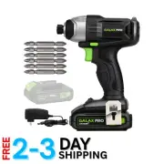Impact Driver Lithium Ion 20V Cordless Variable Speed with LED Work Light