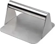 Stainless Steel Burger Press 5.5" Hamburger Press for Baking Pan NEW