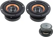 Audio Replacement Woofer Set – Channel Speaker Driver, Compact Mini Loud Output | Round Sound Enhancement Gear, Balanced Playback Booster, Stereo Insert Used During Music Room Se