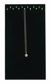 13 Hooks Black Necklace Display Stand with Easel on the Back