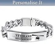 Veterans Remembered Personalised Wristband