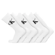 6PK Calvin Klein Men's One Size 1/2 Terry Cushion Crew Socks White Assorted