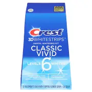 Crest, 3D Whitestrips™, Dental Whitening Kit, Classic Vivid, 20 Strips